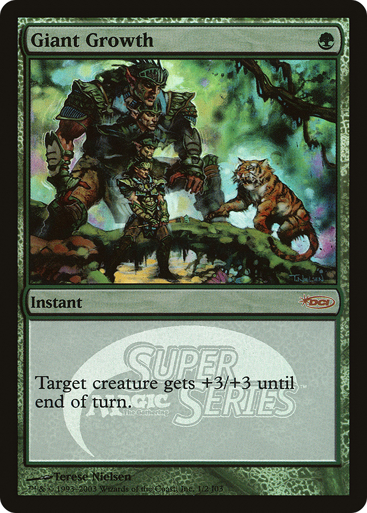 Giant Growth (001) Foil - Junior Super Series