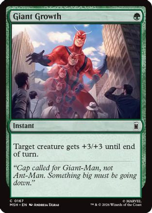 Giant Growth (167) Foil - Marvel Super Heroes