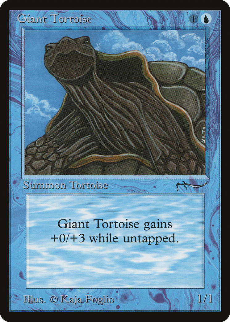 Giant Tortoise (Dark Mana Cost) - Arabian Nights