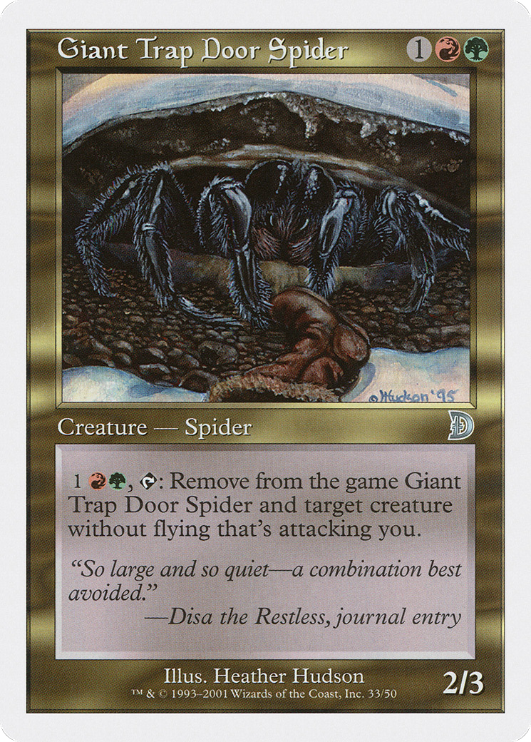 Giant Trap Door Spider (033) - Deckmasters