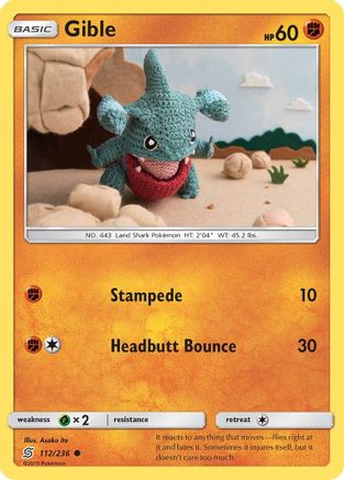 Gible (112) Reverse Holofoil - Unified Minds