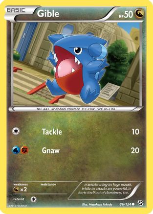 Gible (86) Reverse Holofoil - Dragons Exalted