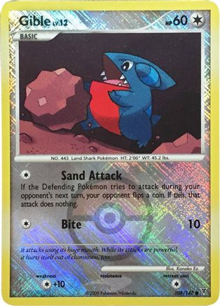 Gible (Championship Promo) (106) Reverse Holofoil - League & Championship Cards