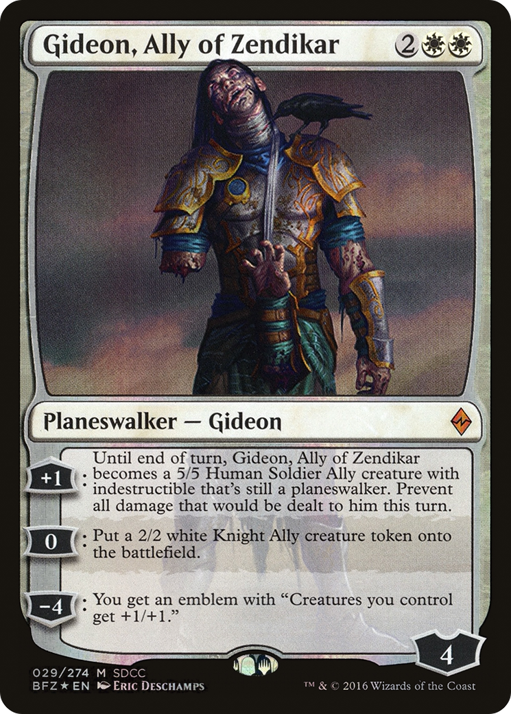 Gideon, Ally of Zendikar (029) Foil - San Diego Comic-Con 2016