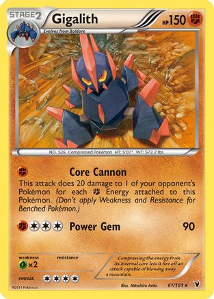 Gigalith (61) Reverse Holofoil - Noble Victories