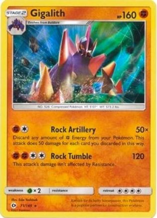Gigalith (Cosmos Holo) (Blister Exclusive) (71) Holofoil - Sun & Moon