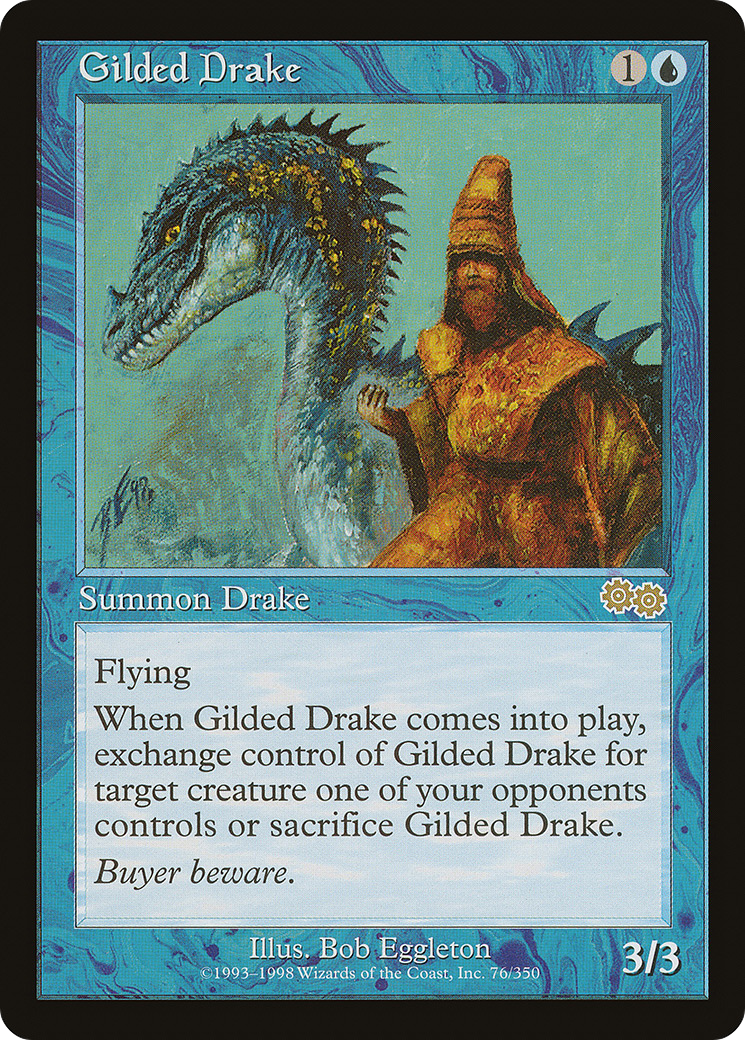 Gilded Drake (076) - Urza's Saga