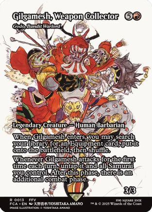 Gilgamesh, Weapon Collector - Godo, Bandit Warlord (Showcase) (013) Foil - FINAL FANTASY: Through the Ages