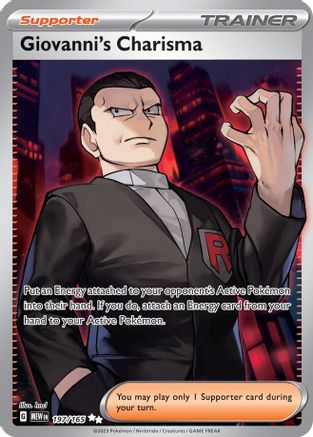 Giovanni's Charisma (Full Art) (197) Holofoil - 151