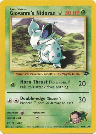 Giovanni's Nidoran F (75) (Unlimited) - Gym Challenge