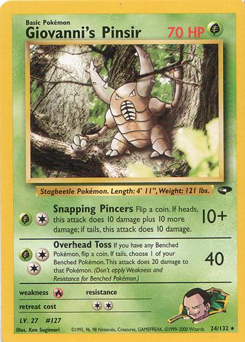 Giovanni's Pinsir (24) (Unlimited) - Gym Challenge