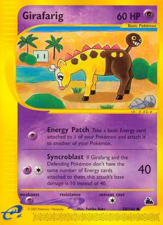 Girafarig (58) - Skyridge