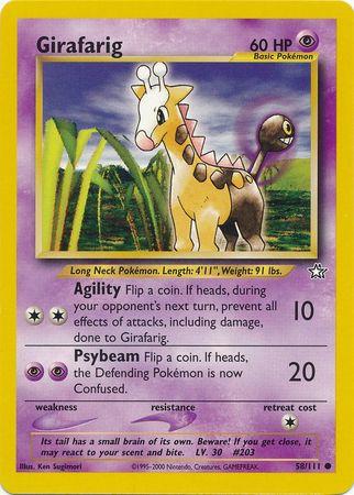 Girafarig (58) (Unlimited) - Neo Genesis