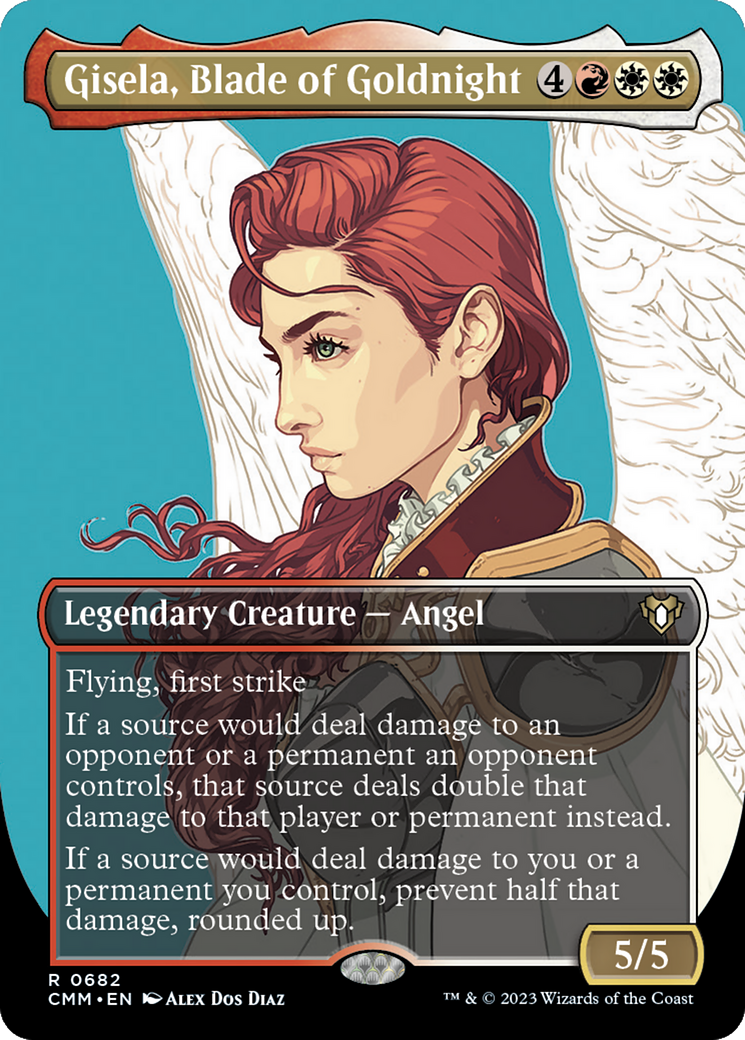 Gisela, Blade of Goldnight (Borderless) (682) - Commander Masters