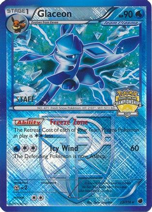 Glaceon (City Championships) [Staff] (23) Holofoil - League & Championship Cards