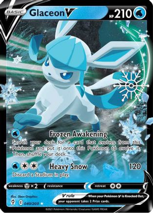Glaceon V (Holiday Calendar) (40) Holofoil - Miscellaneous Cards & Products