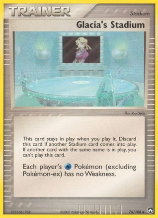 Glacia's Stadium (76) Reverse Holofoil - Power Keepers