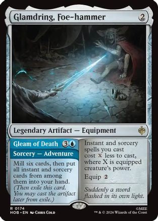 Glamdring, Foe-hammer // Gleam of Death (174) Foil - The Hobbit