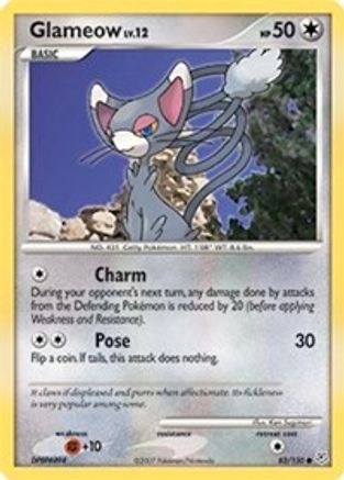 Glameow (83) Reverse Holofoil - Diamond & Pearl