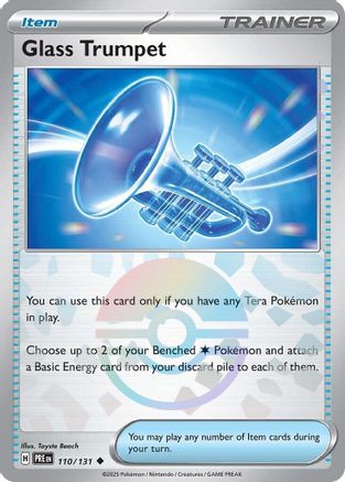 Glass Trumpet (Poke Ball Pattern) (110) Reverse Holofoil - Prismatic Evolutions