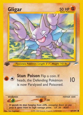 Gligar (67) (1st Edition) - Neo Destiny