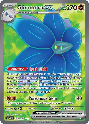 Glimmora ex (Full Art) (213) Holofoil - Obsidian Flames