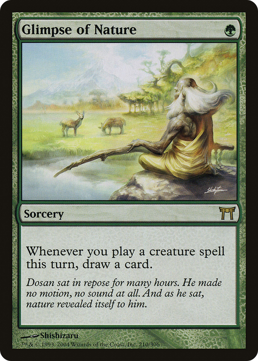 Glimpse of Nature (210) - Champions of Kamigawa
