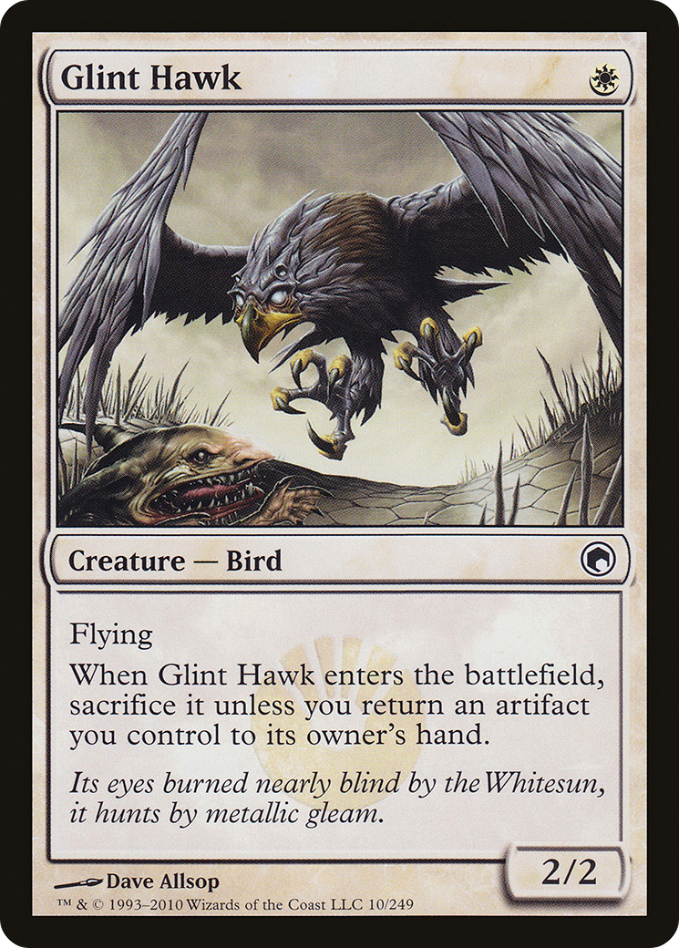 Glint Hawk (010) Foil - Scars of Mirrodin