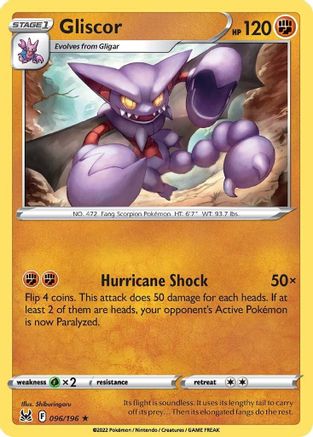Gliscor (96) Reverse Holofoil - Lost Origin