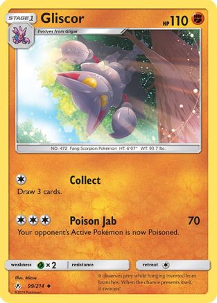 Gliscor (99) Reverse Holofoil - Unbroken Bonds