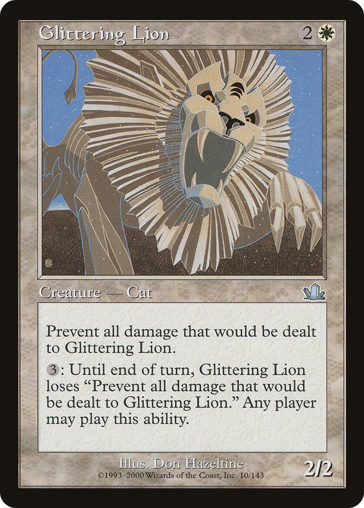 Glittering Lion (010) Foil - Prophecy