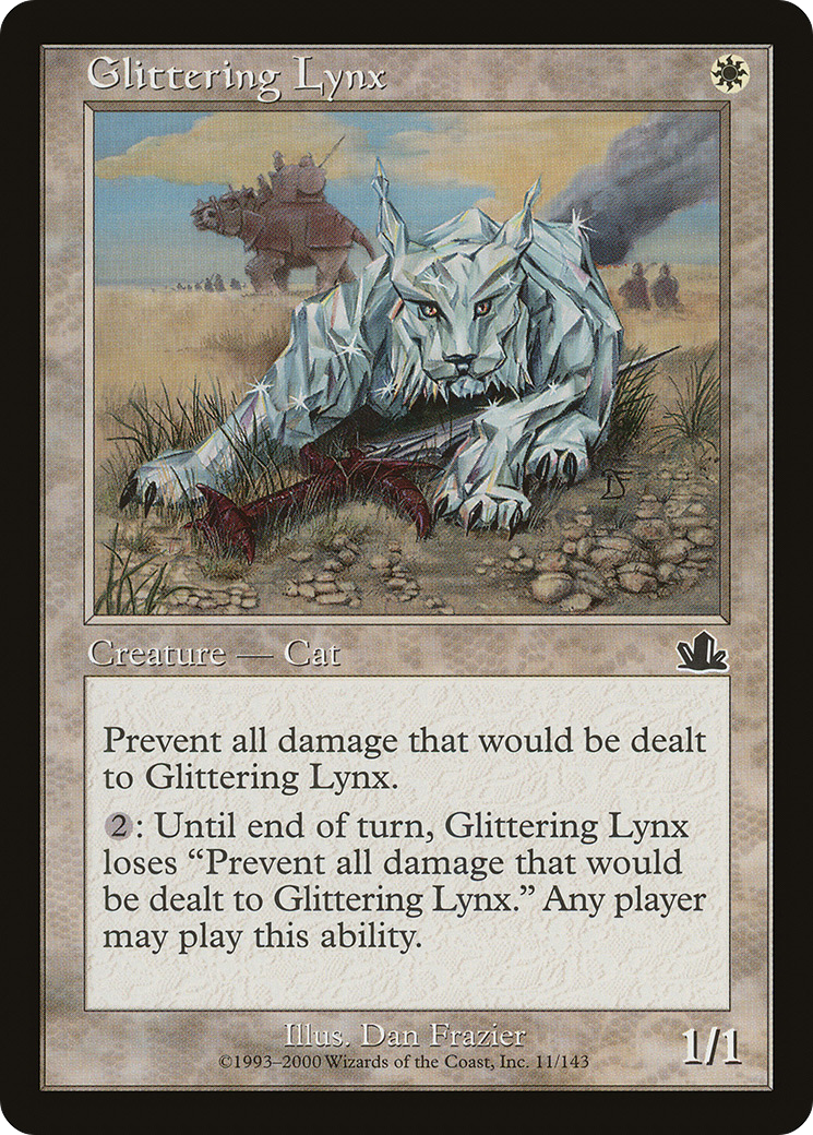 Glittering Lynx (011) Foil - Prophecy