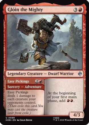 Gloin the Mighty // Easy Pickings (099) Foil - The Hobbit