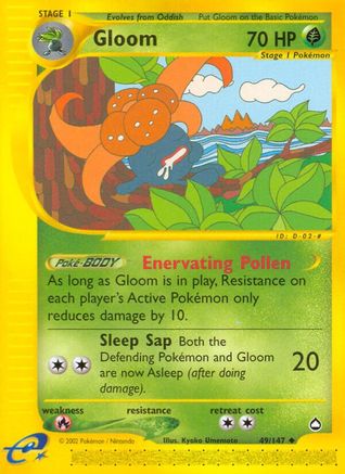 Gloom (49) Reverse Holofoil - Aquapolis