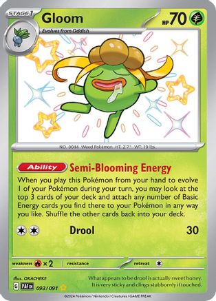 Gloom (93) Holofoil - Paldean Fates