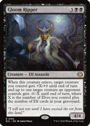 Gloom Ripper (Promo Pack) (102) Foil - Lorwyn Eclipsed