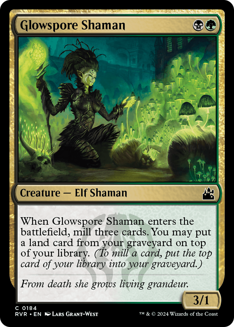 Glowspore Shaman (184) Foil - Ravnica Remastered