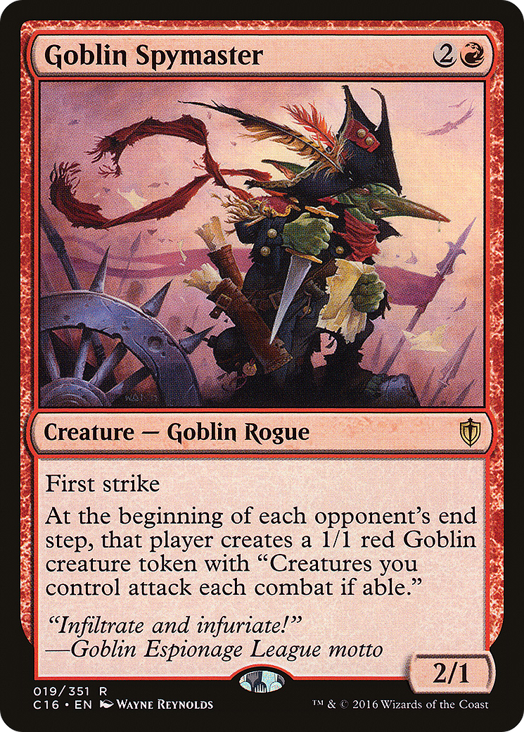 Goblin Spymaster (019) - Commander 2016