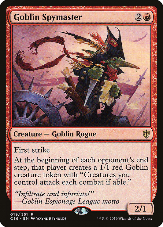 Goblin Spymaster (019) - Commander 2016