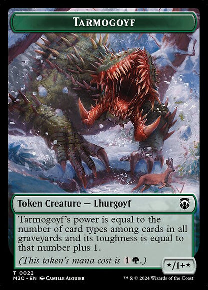 Goblin // Tarmogoyf (13/22) Ripple Foil - Commander: Modern Horizons 3 Tokens