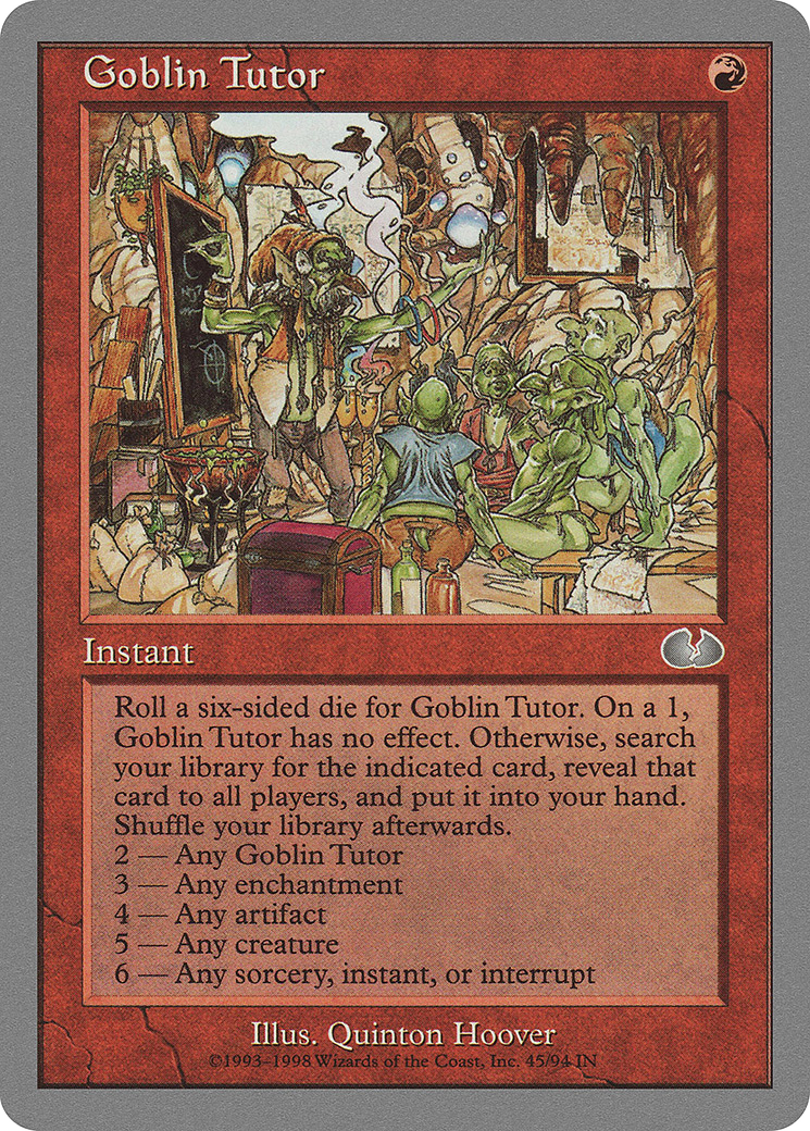 Goblin Tutor (045) - Unglued