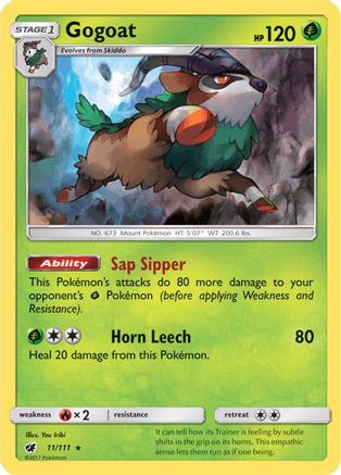 Gogoat (11) Reverse Holofoil - Crimson Invasion