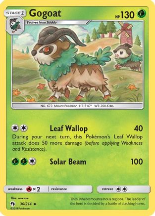 Gogoat (36) Reverse Holofoil - Lost Thunder