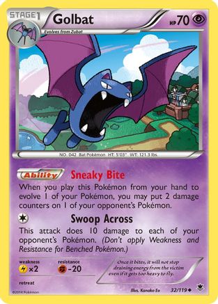 Golbat (32) Reverse Holofoil - Phantom Forces