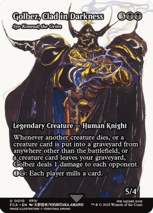 Golbez, Clad in Darkness - Syr Konrad, the Grim (Showcase) (010) Foil - FINAL FANTASY: Through the Ages