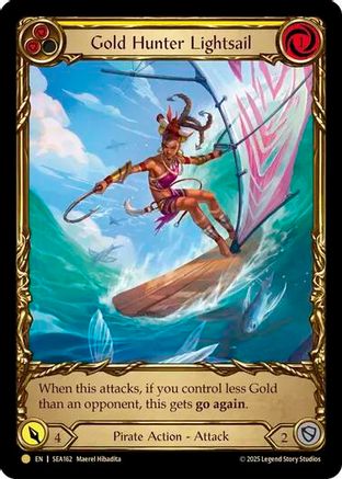 Gold Hunter Lightsail (Extended Art) (SEA162) Cold Foil - High Seas