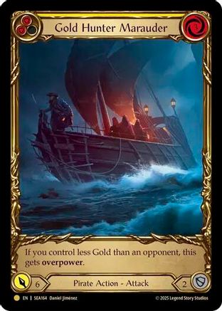 Gold Hunter Marauder (Extended Art) (SEA164) Cold Foil - High Seas
