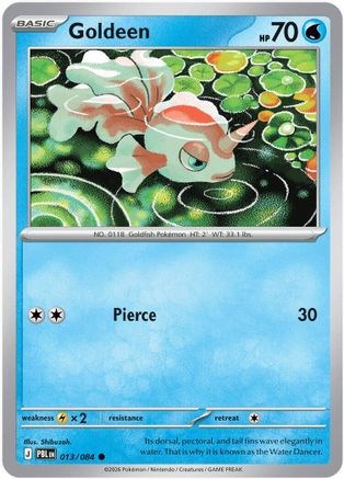 Goldeen (13) Reverse Holofoil - Pitch Black