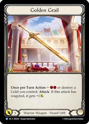 Golden Grail (AOL002) Rainbow Foil - Armory Deck: Olympia, Prized Fighter