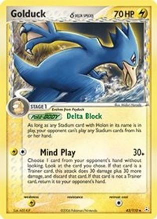Golduck (Delta Species) (43) - Holon Phantoms